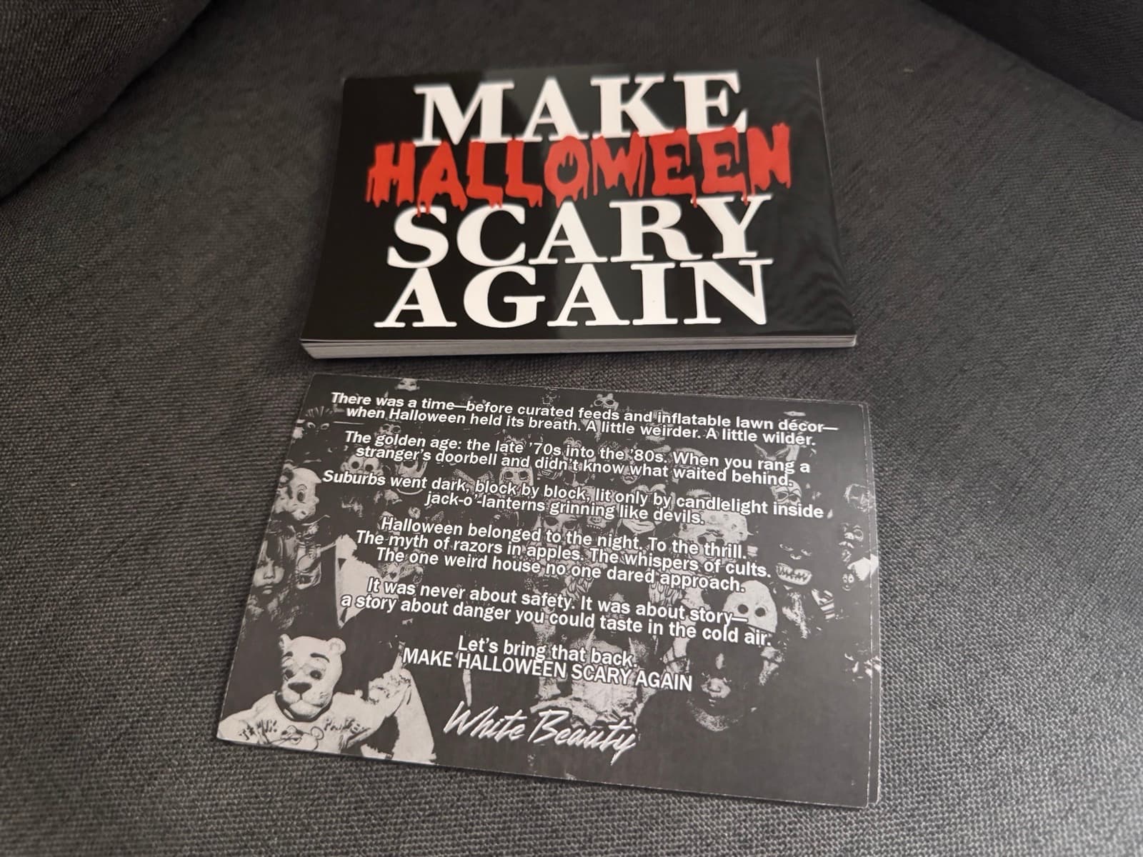 White Beauty Make Halloween Scary Again